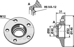 Väderstad hus Ø140mm/ø40 mm